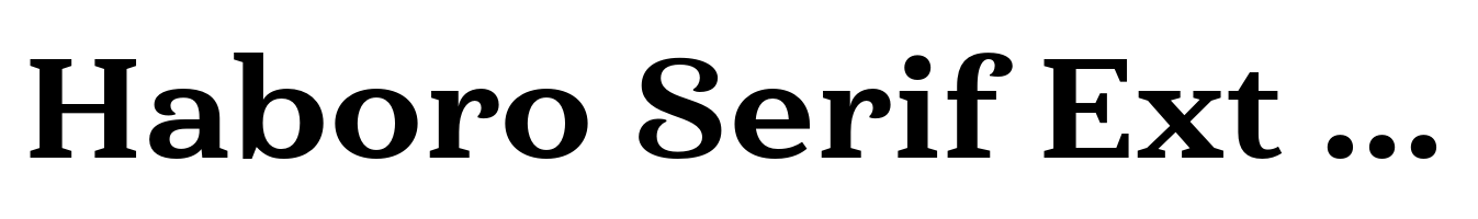 Haboro Serif Ext Ex Bold